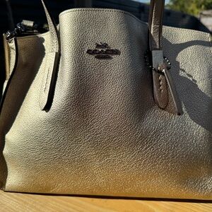 Coach Metallic Gold Shoulder Bag